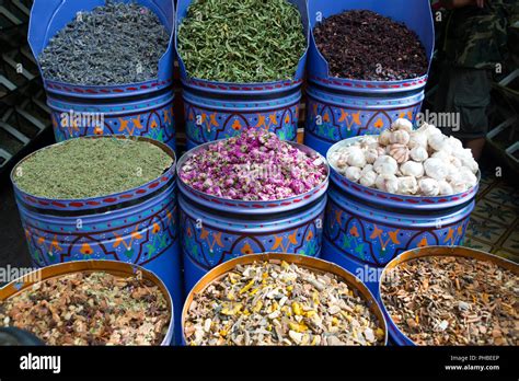 Morocco Spices Stock Photo Alamy