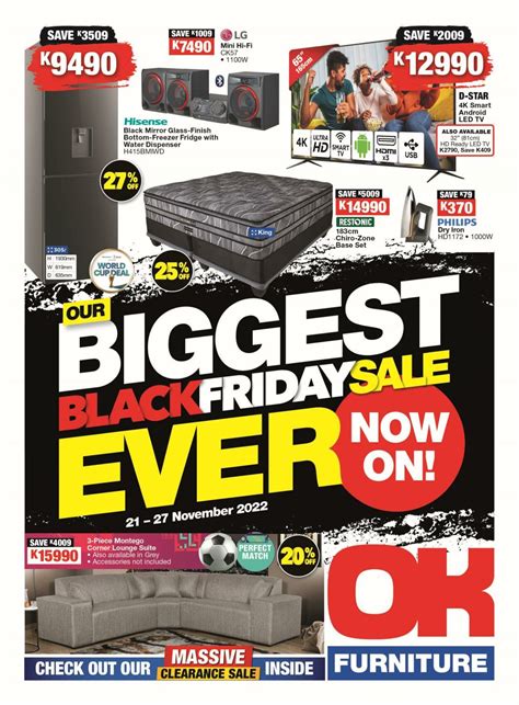 OK Furniture Promotional Leaflet Black Friday 2024 Valid From 21 11