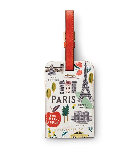 Rifle Paper Co Bon Voyage Luggage Tag Harrods US