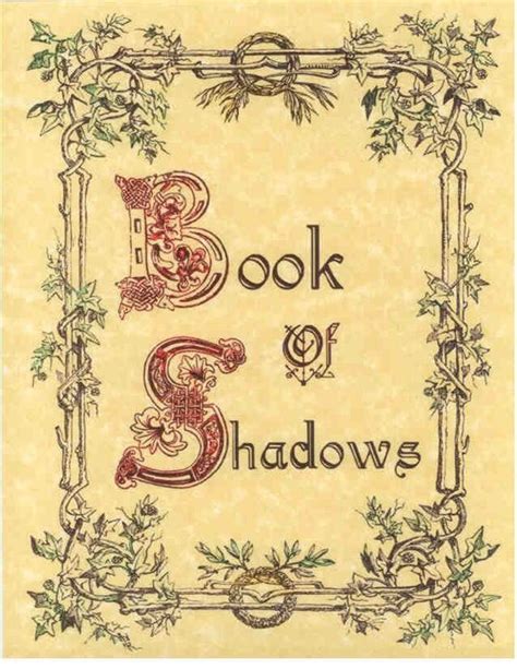 Book of Shadows Cover Page