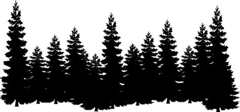 Style Guide | Clker | Pine tree tattoo, Pine tree silhouette, Forest ...