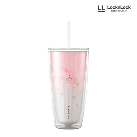 Jual Locknlock Exclusive New Double Wall Cold Cup Cherry Blossom Ml