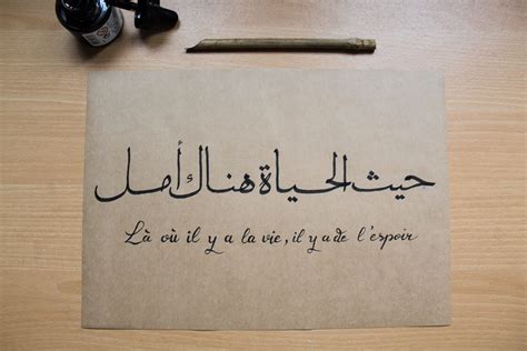 Calligraphie Citation En Arabe Dessin Calligraphie Arabe