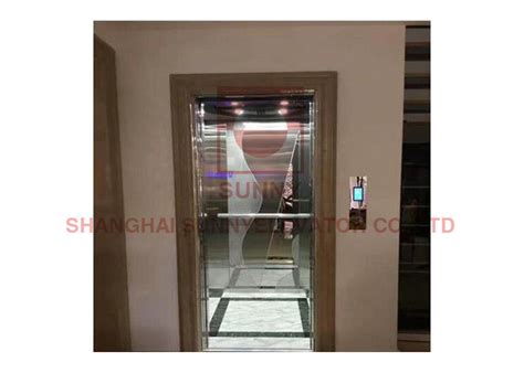 400kg Villa Indoor Gearless Traction MRL 3 Floor Home Elevator Lift