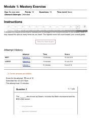 2nd Attempt Module 1 Mastery Exercise 22WA CSC300 1 Pdf Module 1