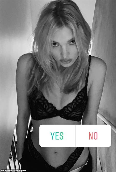 Elsa Hosk Shows Off Sensational Post Baby Body In Sizzling Lingerie