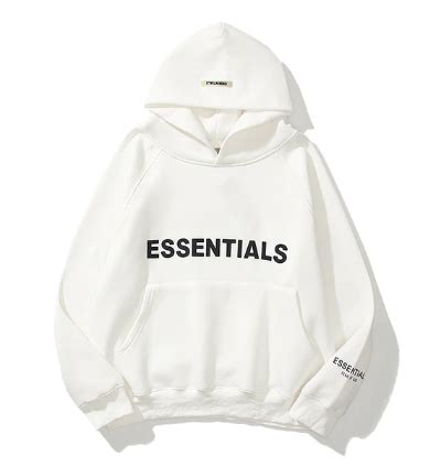 White Essentials Hoodie - Essential Hoodies