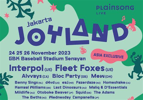 Harga Tiket dan Daftar Bintang Tamu Joyland Festival Jakarta 2023