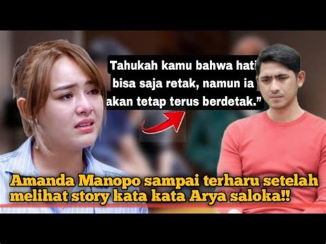 Amanda Manopo Sampai Terharu Setelah Melihat Story Kata Kata Arya