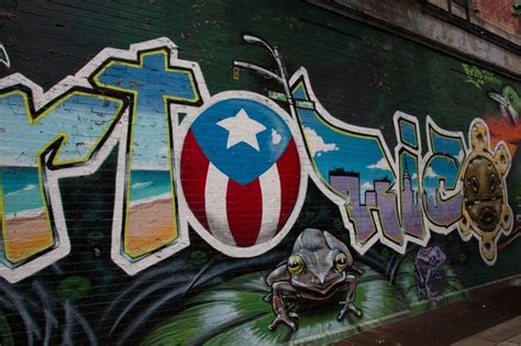 Puerto Rico Flag Graffiti Art