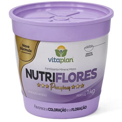 Pote Fertilizante Vitaplan Mineral Misto Nutriflores Premium Kg