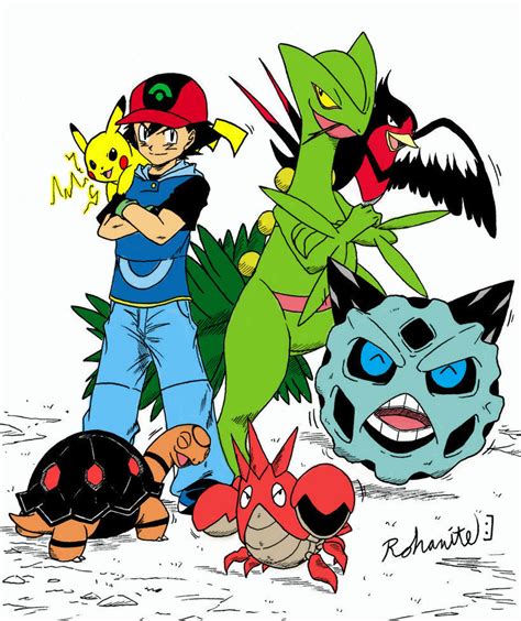 Ash Equipo Hoenn By Andoresu20 On Deviantart