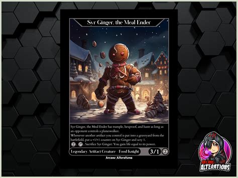 Syr Ginger The Meal Ender Full Art Custom Card Etsy