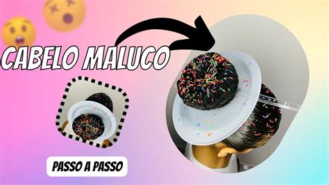 Cabelo maluco Passo a passo penteado fácil danuts Malu Rocha YouTube