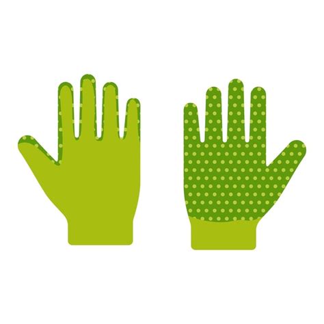 Premium Vector Green Work Gloves With Palm Protection Hand Protection