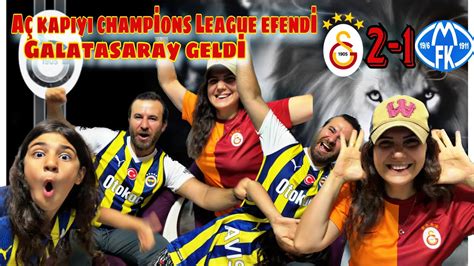 GALATASARAY 2 1 MOLDE FANATİK AİLEDEN MAÇA TEPKİ VİDEOSU GALATASARAY