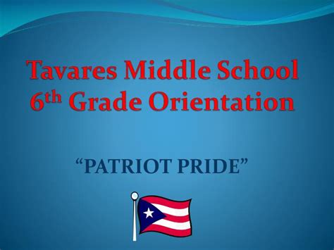 PPT - Tavares Middle School 6 th Grade Orientation PowerPoint Presentation - ID:6181506