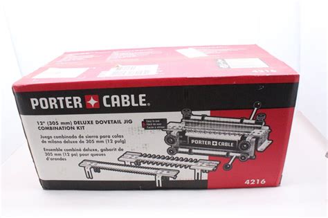 Porter Cable 4216 12 In Deluxe Dovetail Jig Combination Kit Templates