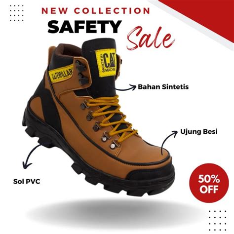 Sepatu Safety Boots Caterpillar Argon Mbc Sepatu Ujung Besi Kerja