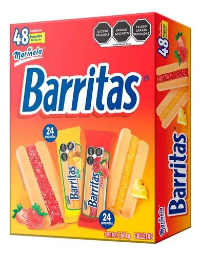 Barritas Marinela Relleno Fresa Y Piña 24 Pack C u Envío gratis