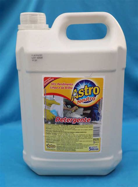 DETERGENTE NEUTRO 5 LTS ASTRO GP Descartáveis