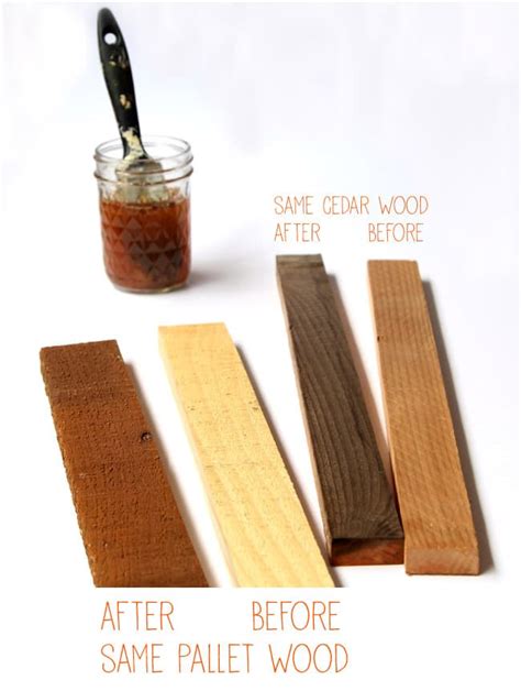 Make Wood Stain - 7 Ways! - A Piece Of Rainbow