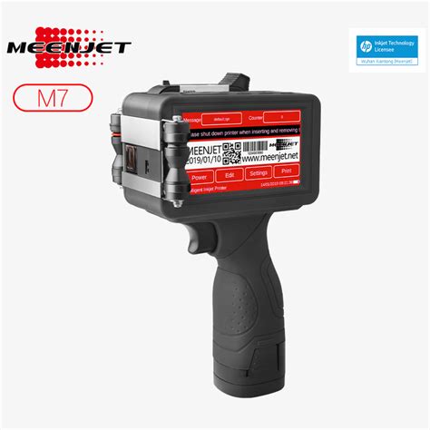 M7 Portable Inkjet Printer Handheld Batch Coding Machine Meenjet