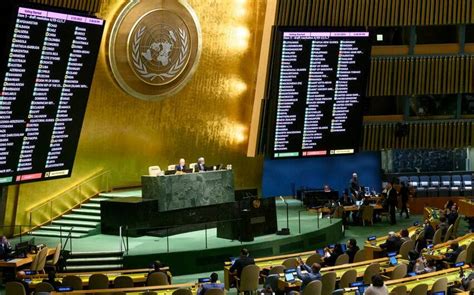 La Asamblea General De La Onu Aprueba Una Resoluci N Que Pide Un Alto