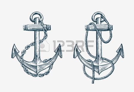 Anchor And Chain Drawing at GetDrawings | Free download