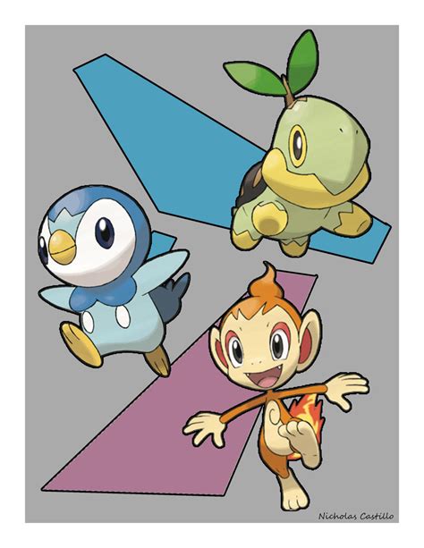 Pokemon Starter Poster Gen4 by nickoswar on DeviantArt