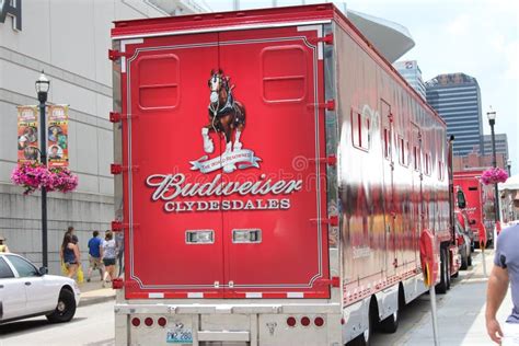 Budweiser Truck editorial photography. Image of alcohol - 32488417