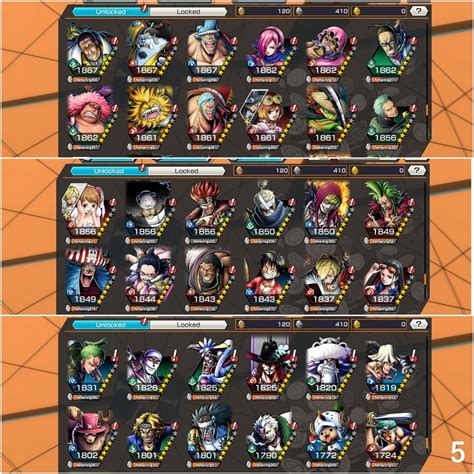 OPBR One Piece Bounty Rush Account 3ex Shanks Red Yamato Luffy