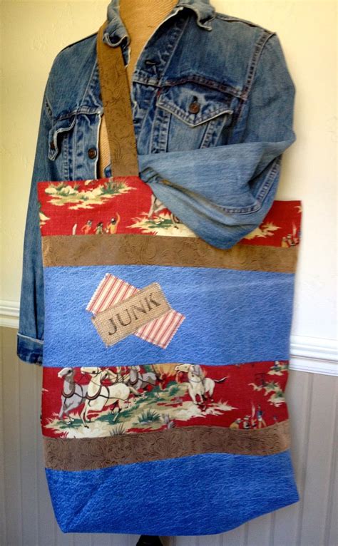 Junkin Sacks Made From Recycled Blue Jeans Leftover Fabrics