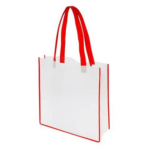 Red And White Loop Handle Non Woven Bag Capacity 5 Kg At Rs 105 Kg In