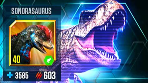 Sonorasaurus Vs Sonorasaurus Solo Battle Jurassic World The Game