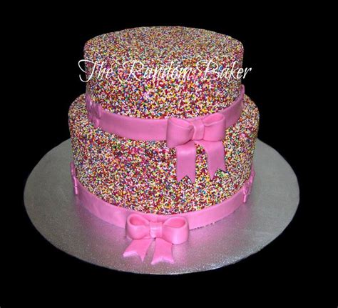 Sprinkles Cake 2 Tier Cake Covered Completely In Sprinkles Sprinkles