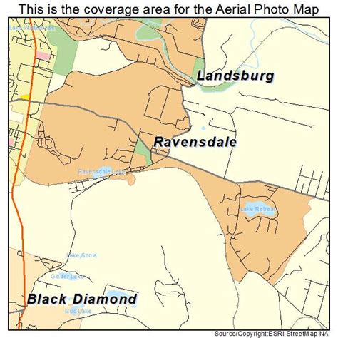 Aerial Photography Map of Ravensdale, WA Washington