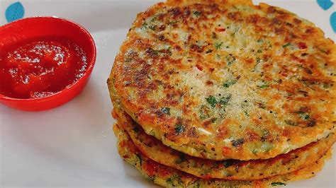 Crunchy Healthy Sooji Vegetable Pancake Recipe Healthy Vegetable