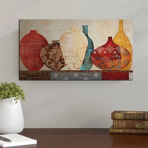 1pc Hd Canvas Prints Floral Vase Oil Painting