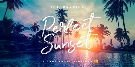 Perfect Sunset Font Fontspring