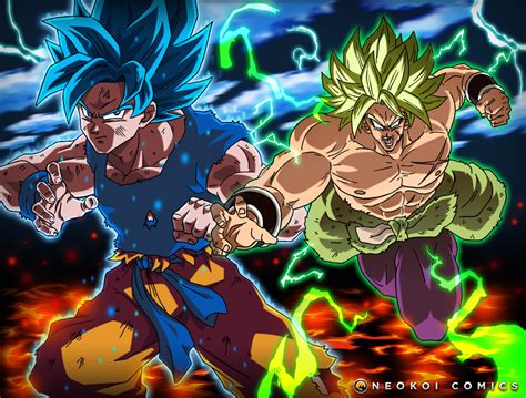 ArtStation - Goku vs. Broly - Fanart