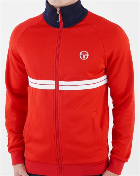 Sergio Tacchini Dallas Track Top Dark Red S Casual Classics