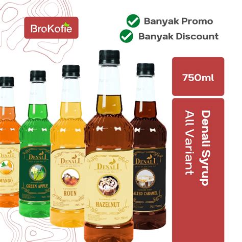 Jual Denali Syrup All Varian 750ml Sirup Denali Semua Rasa Shopee