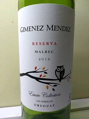 Gimenez Mendez Estate Collection Reserva Malbec Vivino Canada