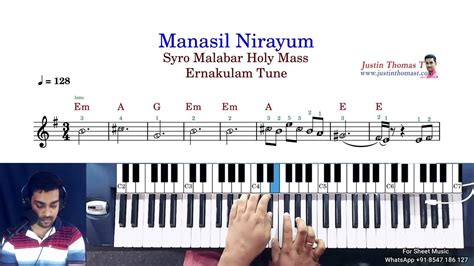 Manasil Nirayum Ernakulam Holy Mass Keyboard Youtube