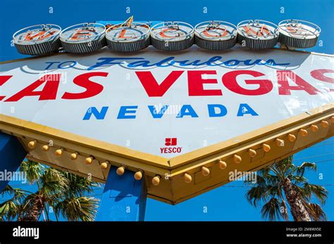 The Iconic Welcome To Fabulous Las Vegas Sign On Las Vegas Boulevard