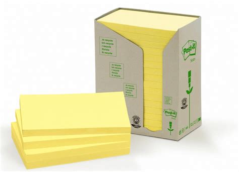 3m Post It Notas De Reciclaje 655 1t 127 Mm X 76 Mm Amarillo 16