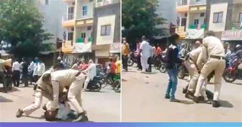 Madhya Pradesh Cops Thrash Man For Not Wearing Mask In Public Suspended