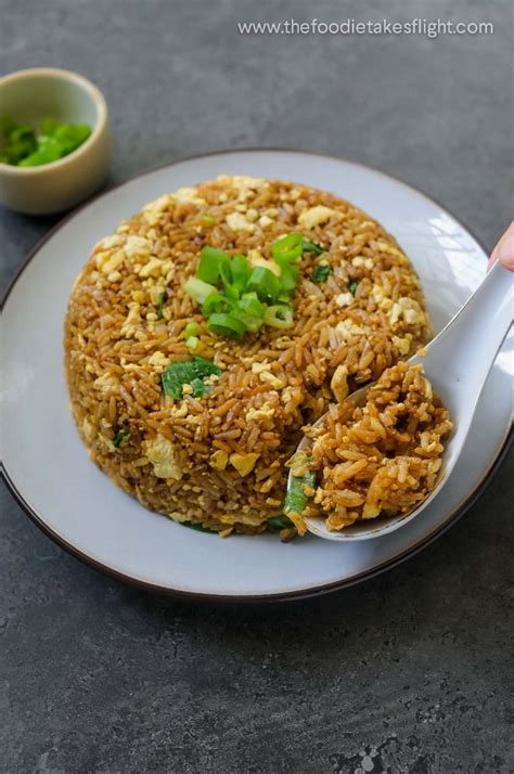 Easy Soy Sauce Egg” Fried Rice The Foodie Takes Flight