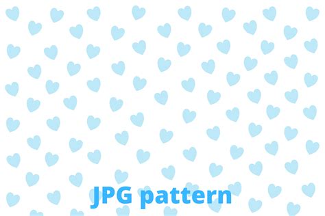 Blue Heart Pattern Background JPG Graphic by BeautifulHandmadeArt ...